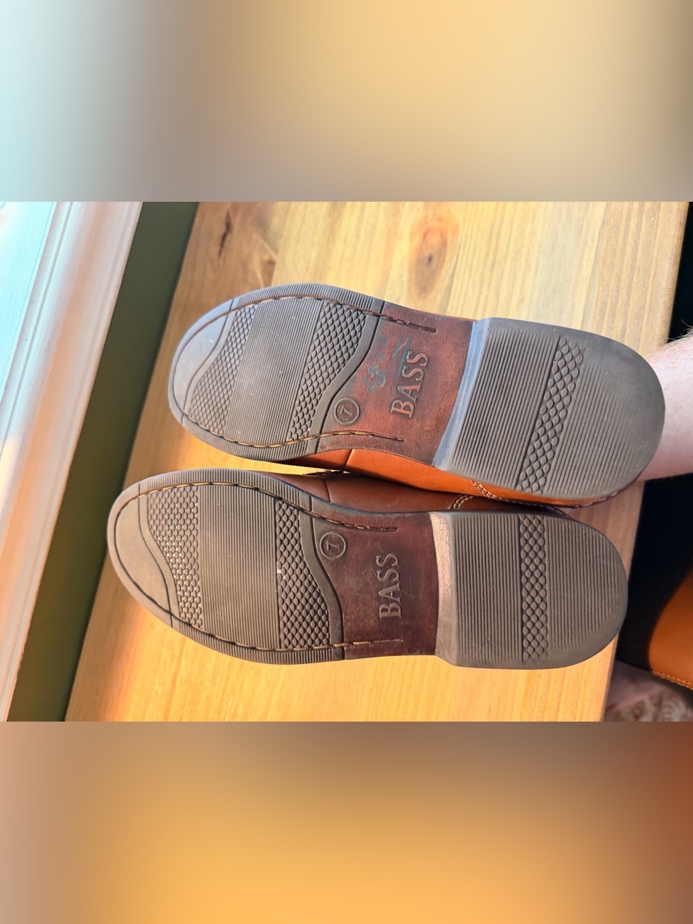 G.H. Bass & Co. Chestnut Leather Penny Loafers - Picture 3 of 3
